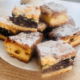 tradycyjny śląski kołocz z makiem i serem Słodka Pętelka, cukiernia tychy, śląsk